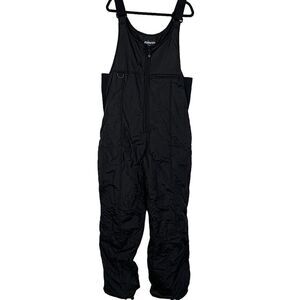 Rawik Black Puffer Snow Bib Overalls - Women’s L
